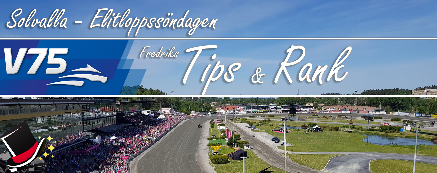 V75 tips och rank Solvalla Elitlopps söndagen