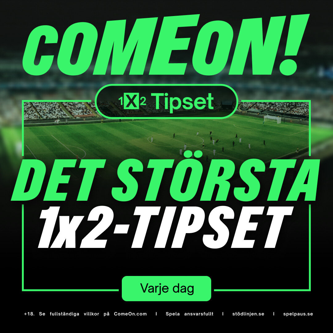 ComeOn 1x2 Tipset