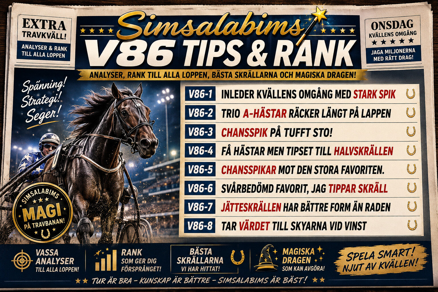 Simsalabims V86 tips och rank 20 maj