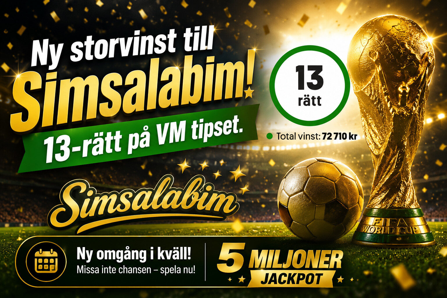 Ny storvinst till Simsalabim